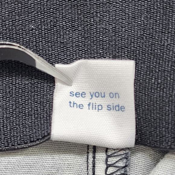 Old Navy Pants Women 14 Black White Polka Dot Wow Ankle High Rise Stretch Preppy - Picture 5 of 12